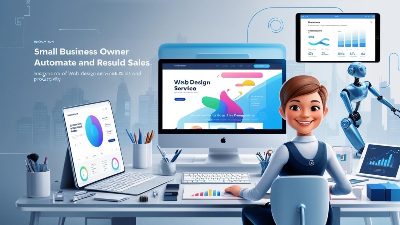 web design services for small businesses to automate sales and productivity